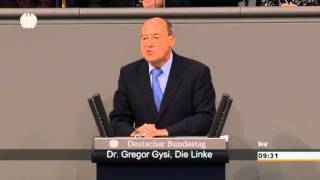 Gregor Gysi DIE LINKE Die Agenda 2010 als weltweiter Heilsbringer Ein schwerer Irrtum [upl. by Aiceled]