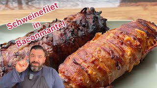 Schweinefilet in Baconmantel Mega lecker [upl. by Brote]