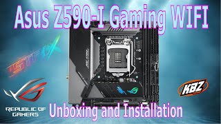 Asus z590I Gaming Wifi Unboxing and Drive Install [upl. by Koorb]