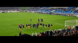 3Liga  1 FC Saarbrücken  SG Dynamo Dresden 00 Spielabbruch neuer Fangesang am Ende [upl. by Ahseenak]