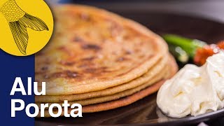 Aloo Paratha Recipe  Dhaba Style Punjabi Aloo Paratha  Potato Stuffed Indian Flatbread [upl. by Ennayelhsa936]