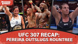 UFC 307 Recap Pereira Outslugs Rountree Pena Scores Win  Full Episode  Morning Kombat [upl. by Treb648]