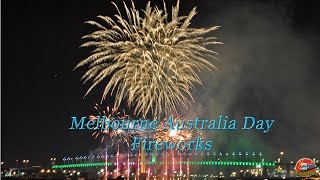 Melbourne Australia Day Fireworks 2016 [upl. by Atahs552]