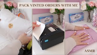 ASMR PACKING VINTED ORDERS  Pack Orders With Me  Real Time  No Music  No Talking  Packaging [upl. by Reywas]