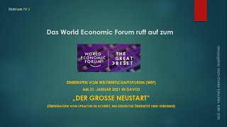 Weltwirtschaftsforum quotTHE GREAT RESETquot in Deutsch [upl. by Stine]