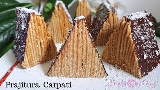 Prajitura Carpati sau Cabana  Anyta Cooking [upl. by Rosette]