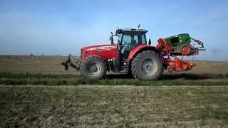 Siew Pszenicy 2013 ☆ Massey Ferguson 6485Hassia DKL 300 ☆ HD [upl. by Leahcar997]