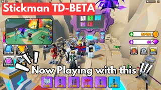 Play with 4 Star Unit to play in Medium Mode Stickman TD BETA [upl. by German668]