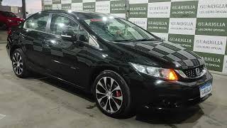 HONDA CIVIC LXR  20142015  GUARIGLIA LEILÕES [upl. by Ludlow]