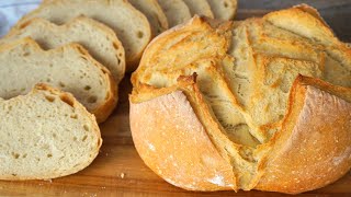 PAN CASERO sencillo ¡Qué fácil es hacer TU PRIMER PAN🥖🍞  SIN pyrex [upl. by Jurdi]