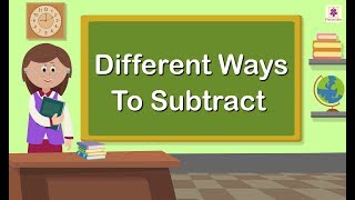 Different Ways To Subtract  Mathematics Grade 1  Periwinkle [upl. by Maxwell542]