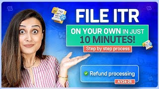 How to file ITR online  ITR Filing tutorial for salaried employees AY 202425 [upl. by Initsed]