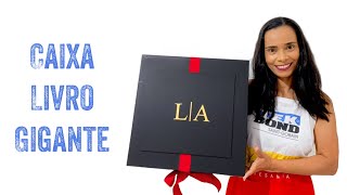 Como fazer uma caixa livro gigante [upl. by Batholomew973]