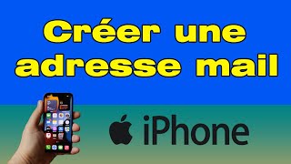 Comment créer une adresse mail sur iPhone [upl. by Nylasoj]