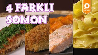 4 Farklı Somon Tarifi  Onedio Yemek  Tek Malzeme Çok Tarif [upl. by Annaek159]