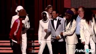 Daft Punk real face at the Grammy Awards 2014 [upl. by Wellington]