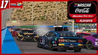 eNASCAR CocaCola iRacing Series Round 1718  Playoff Race 34  Phoenix 120 Laps [upl. by Tremann716]