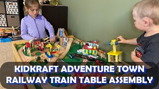 KidKraft Ride Around Town Train Set with Table 17836  Wooden Toy Train Set [upl. by Molly]