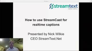 How to use StreamCast by StreamText [upl. by Yeldoow]