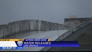 Releases from the Oroville Dam main spillway resume [upl. by Oludoet]