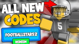 ALL FOOTBALL STARS 2 CODES April 2022  ROBLOX Codes SECRETWORKING [upl. by Wolfe]