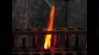 Rocket fuel Hydrazine drop into Mn2O7 400fps 2  Lu Le Laboratory [upl. by Alene696]