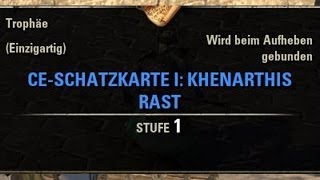 TESO Schatzkarten CESchatzkarte Khenarthis Rast I  Khenarthis Roost I CE Treasure Map [upl. by Ainez433]