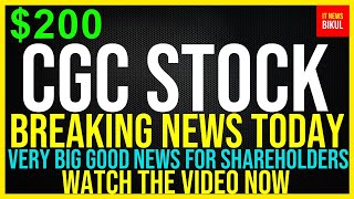 CGC Stock  Canopy Growth Corp Stock Breaking News Today  CGC Stock Price Prediction  CGC Stock [upl. by Eded698]