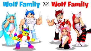 Roblox WOLF Family vs EVIL WOLF Family 🐺🐾 [upl. by Malinde882]