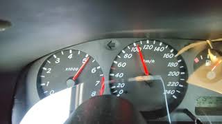 Nissan Almera n16 sr20ve  Turbo 400HP 0180 kmh acceleration [upl. by Jacquelyn]