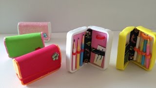 DIY Miniature School Supplies Pencil case and Pencils [upl. by Erving]