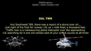 REAL ATC Drone CAUSING CONFLICTS near DallasLove DAL [upl. by Mientao112]