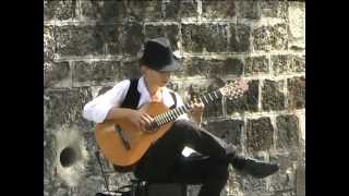 Amazing Street Guitarist in Paris [upl. by Hgielanna901]