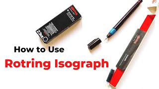 How to Use Rotring Isograph Pen for the First Time [upl. by Cimbura]