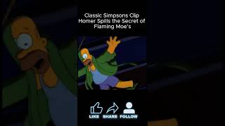 Homers Hilarious Secret to the Flaming Moe Revealed [upl. by Joab]