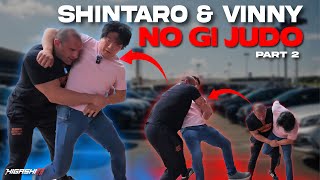 Shintaro amp Vinny teaches NoGi Judo  PART 2 [upl. by Hauhsoj]