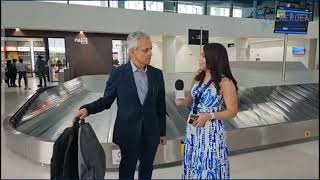 Así fue la llegada de Reinaldo Rueda al Aeropuerto Internacional de Palmerola [upl. by Therese]