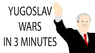 Yugoslav Wars  3 Minute History [upl. by Sedecrem]