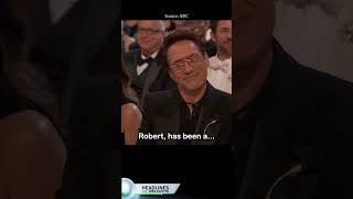 Jimmy Kimmel Jokes About Robert Downey Jr’s Past Drug Addiction During Oscars shorts shortsfeed [upl. by Coveney]