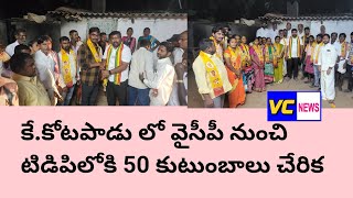 వైసీపీ నుంచి టిడిపిలోకి 50 కుటుంబాలు చేరిక vc newsAPanakapallikotapadu [upl. by Pontias]