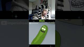 Bro did “I’m Pickle Rick” 💀🥒 [upl. by Amsirahc]