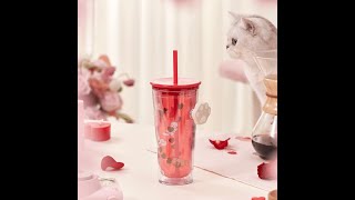 Starbucks 473ml16oz Kitten Paw Cold Cup [upl. by Heinrik607]