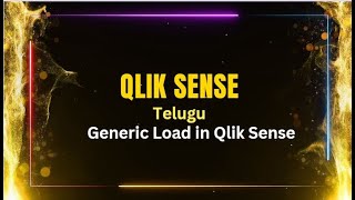 Qlik Sense interview Questions in Telugu  Generic load in Qlik Sense [upl. by Arakal]