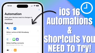 Next Level iOS 16 Automations amp Shortcuts  Try These NOW [upl. by Hefter]