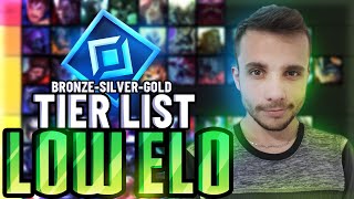 TIERLIST POUR MONTER EN ELO  LOW ELO BRONZESILVERGOLD [upl. by Markos]