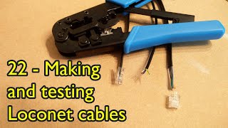 22 Loconet DIY  How to make Digitrax Loconet cables with RJ12 crimping tool [upl. by Yrak]