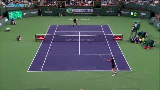 Andy Murray hits incredible lob past Vasek Pospisil [upl. by Nylrem316]