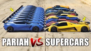 GTA 5 ONLINE  PARIAH VS SUPERCARS PART 01 WHICH IS FASTEST [upl. by Olimpia]