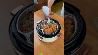 Fortunately I saw this Yuanyang electric pressure cooker I can easily serve three dishes and one [upl. by Akinod]