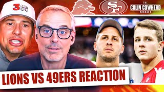 Lions49ers Reaction Brock Purdy shines late Campbells calls SB vs Chiefs  Colin Cowherd NFL [upl. by Lekram738]